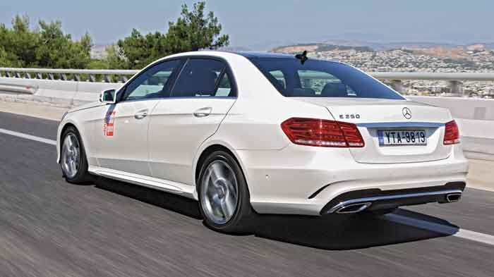 Η ανάρτηση της Mercedes-Benz E 250 ισοπεδώνει τις περισσότερες ανωμαλίες του δρόμου. Ταυτόχρονα, η έλλειψη πλεύσεων και η οχύρωση γύρω από τα σοφιστικ